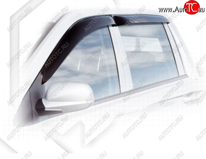 2 079 р. Дефлектора окон CA-Plastic SSANGYONG Actyon Sport (2006-2011) (Classic полупрозрачный, Без хром.молдинга)  с доставкой в г. Пермь