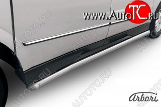 12 869 р. Защита порогов Arbori SSANGYONG Actyon Sport (2012-2025)  с доставкой в г. Пермь