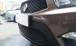 1 469 р. Сетка на бампер Russtal (черная) SSANGYONG Actyon Sport (2012-2025)  с доставкой в г. Пермь. Увеличить фотографию 2