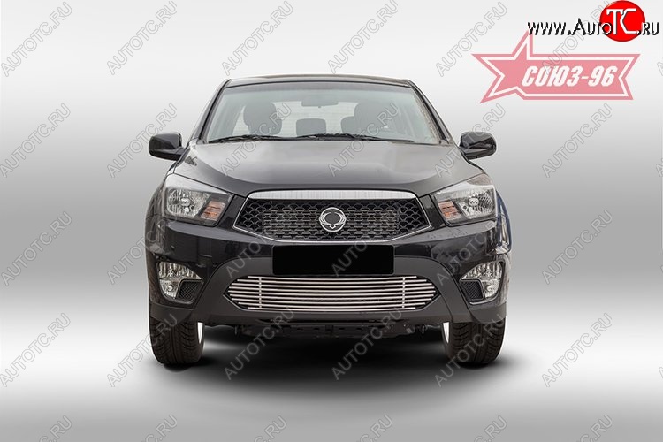 7 604 р. Декоративный элемент воздухозаборника Souz-96 (d10)  SSANGYONG Actyon Sport (2012-2025)  с доставкой в г. Пермь