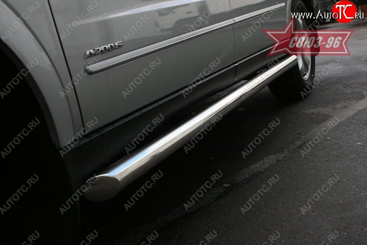 13 004 р. Защита порогов Souz-96 (d60) SSANGYONG Actyon Sport (2012-2025)  с доставкой в г. Пермь