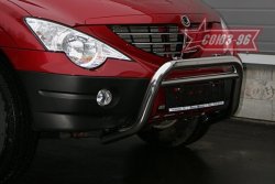Защита переднего бампера Souz-96 (d60) SSANGYONG Actyon  1 (2006-2010)