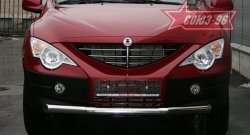 Защита переднего бампера одинарная Souz-96 (d76) SSANGYONG Actyon  1 (2006-2010)