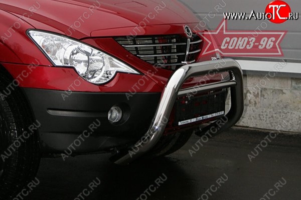 17 729 р. Защита переднего бампера Souz-96 (d76)  SSANGYONG Actyon  1 (2006-2010)  с доставкой в г. Пермь