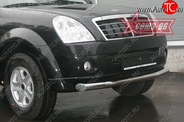 12 239 р. Защита переднего бампера одинарная Souz-96 (d76)  SSANGYONG Rexton  Y250 (2006-2012)  с доставкой в г. Пермь