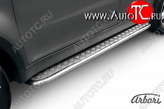 13 049 р. Защита штатных порогов с листом Arbori  SSANGYONG Actyon (2010-2013) дорестайлинг  с доставкой в г. Пермь