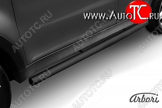 6 569 р. Защита порогов Arbori  SSANGYONG Actyon (2010-2013) дорестайлинг  с доставкой в г. Пермь