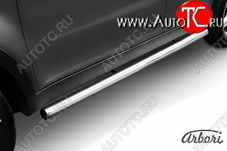 12 509 р. Защита порогов Arbori SSANGYONG Actyon дорестайлинг (2010-2013)  с доставкой в г. Пермь