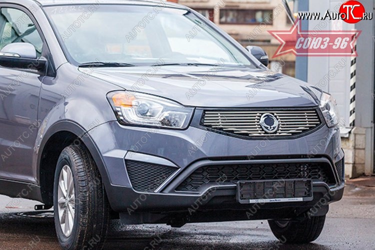 8 819 р. Декоративные элементы решетки радиатора Souz-96 (d10)  SSANGYONG Actyon (2013-2021) рестайлинг  с доставкой в г. Пермь