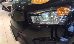1 469 р. Нижняя сетка на бампер Russtal (черная) SSANGYONG Actyon рестайлинг (2013-2021)  с доставкой в г. Пермь. Увеличить фотографию 6