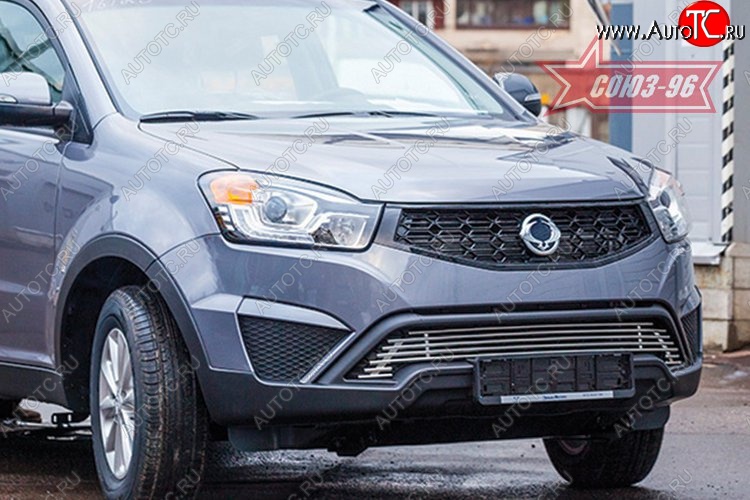 7 919 р. Декоративный элемент воздухозаборника Souz-96 (d10) SSANGYONG Actyon рестайлинг (2013-2021)  с доставкой в г. Пермь