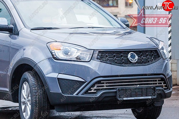 8 414 р. Декоративный элемент воздухозаборника Souz-96 (d16) SSANGYONG Actyon рестайлинг (2013-2021)  с доставкой в г. Пермь