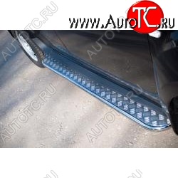 35 549 р. Широкая защита порогов с трубой диаметром 42 мм SLITKOFF v3  SSANGYONG Actyon (2010-2013) дорестайлинг  с доставкой в г. Пермь