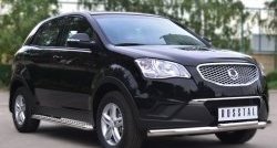 24 649 р. Широкая защита порогов SLITKOFF  SSANGYONG Actyon (2010-2013) дорестайлинг  с доставкой в г. Пермь. Увеличить фотографию 4