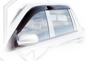 Дефлектора окон CA-Plastiс SSANGYONG Korando  Sports (2012-2025) (Classic полупрозрачный, Без хром.молдинга)