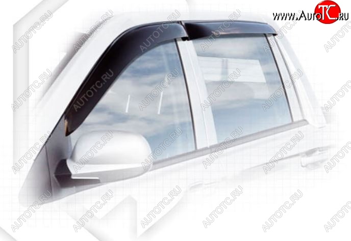 2 079 р. Дефлектора окон CA-Plastiс  SSANGYONG Korando  Sports (2012-2025) (Classic полупрозрачный, Без хром.молдинга)  с доставкой в г. Пермь