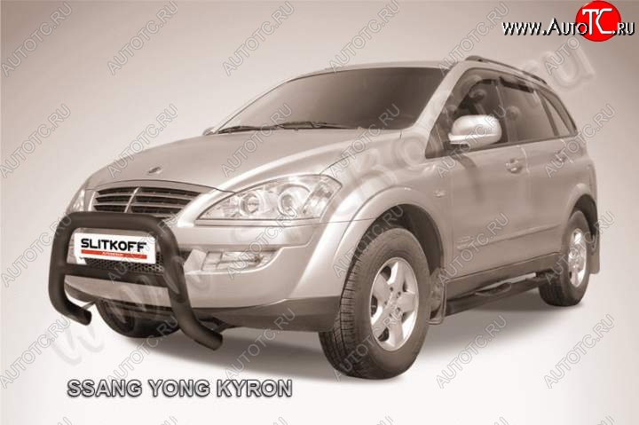23 599 р. Кенгурятник низкий d76  SSANGYONG Kyron (2005-2007) дорестайлинг (Цвет: серебристый)  с доставкой в г. Пермь