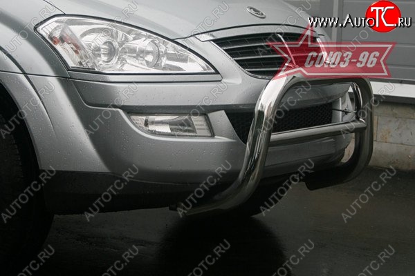 17 954 р. Защита переднего бампера Souz-96 (d76)  SSANGYONG Kyron (2005-2007) дорестайлинг  с доставкой в г. Пермь