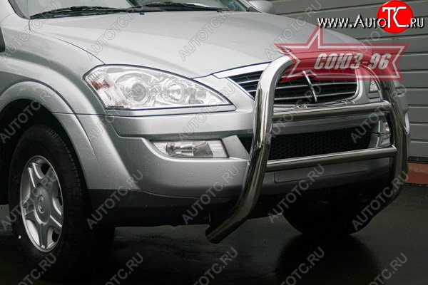 17 504 р. Защита переднего бампера Souz-96 (d76)  SSANGYONG Kyron (2005-2007) дорестайлинг  с доставкой в г. Пермь