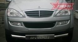 Защита переднего бампера одинарная Souz-96 (d76) SSANGYONG Kyron (2005-2007) дорестайлинг