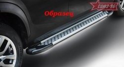 Пороги из алюминиевого профиля Souz-96 SSANGYONG Kyron (2005-2007) дорестайлинг
