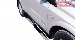 Защита порогов с проступью Souz-96 (d76) SSANGYONG Kyron (2005-2007) дорестайлинг