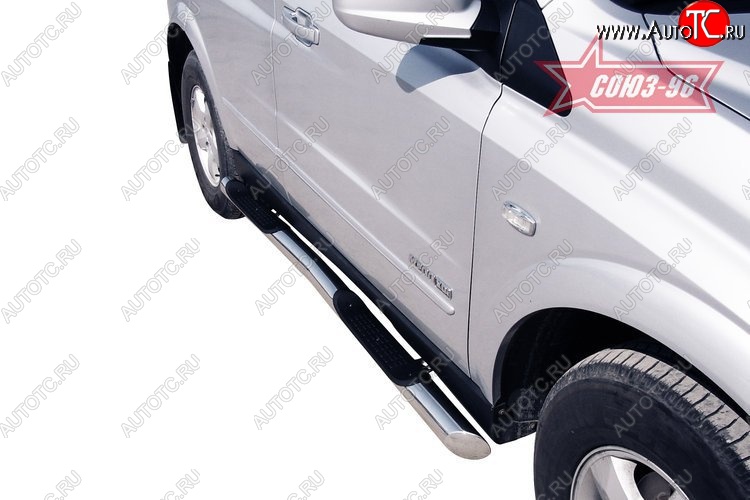 17 639 р. Защита порогов с проступью Souz-96 (d76)  SSANGYONG Kyron (2005-2007) дорестайлинг  с доставкой в г. Пермь