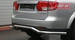 Защита заднего бампера Souz-96 (d60) SSANGYONG Kyron (2005-2007) дорестайлинг