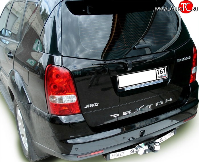 10 699 р. Фаркоп Лидер Плюс (с нерж. пластиной) SSANGYONG Rexton Y200 (2001-2006) (Без электропакета)  с доставкой в г. Пермь