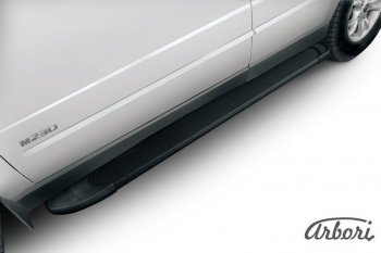 11 609 р. Порожки для ног Arbori Optima Black SSANGYONG Kyron рестайлинг (2007-2016)  с доставкой в г. Пермь. Увеличить фотографию 2