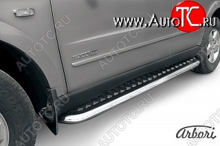 14 579 р. Защита штатных порогов с листом Arbori SSANGYONG Kyron рестайлинг (2007-2016)  с доставкой в г. Пермь