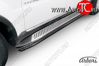 5 399 р. Защита порогов Arbori SSANGYONG Rexton Y290 (2012-2017)  с доставкой в г. Пермь