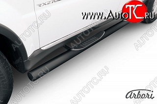 7 649 р. Защита порогов Arbori SSANGYONG Rexton Y290 (2012-2017)  с доставкой в г. Пермь