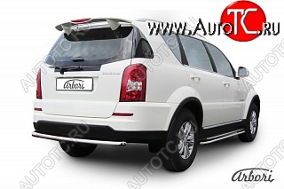 8 549 р. Защита заднего бампера Arbori SSANGYONG Rexton Y290 (2012-2017)  с доставкой в г. Пермь