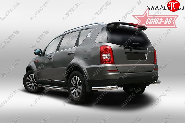 14 264 р. Защита задняя уголки d76,Ssang Yong Rexton 2013-  SSANGYONG Rexton  Y290 (2012-2017)  с доставкой в г. Пермь