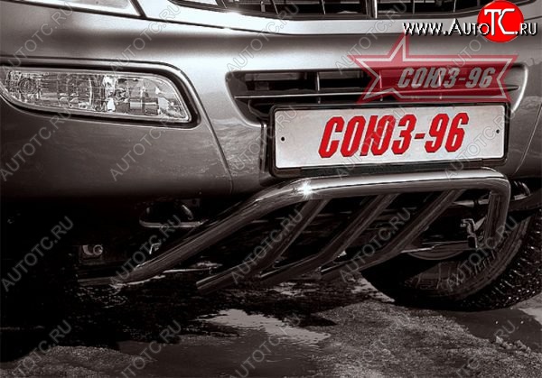 10 799 р. Защита переднего бампера нижняя Souz-96 Акула.  SSANGYONG Rexton  Y200 (2001-2006)  с доставкой в г. Пермь