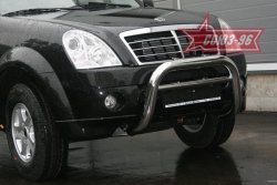 Защита переднего бампера Souz-96 (d76) SSANGYONG Rexton  Y250 (2006-2012)