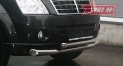 Защита переднего бампера двойная Souz-96 (d76/60) SSANGYONG Rexton  Y250 (2006-2012)