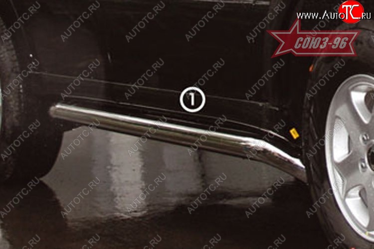 13 049 р. Защита порогов Souz-96 (d60)  SSANGYONG Rexton  Y250 (2006-2012)  с доставкой в г. Пермь