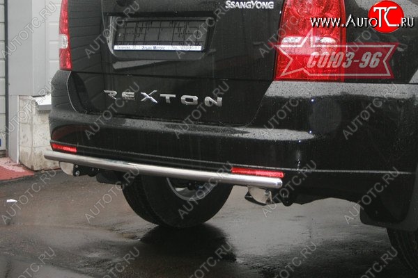 8 189 р. Защита заднего бампера Souz-96 (d42)  SSANGYONG Rexton  Y250 (2006-2012)  с доставкой в г. Пермь