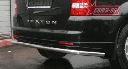 Защита заднего бампера Souz-96 (d60) SSANGYONG Rexton  Y250 (2006-2012)