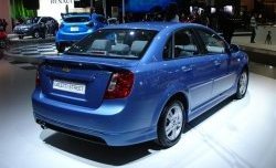 7 899 р. Пороги накладки Street Edition Daewoo Gentra KLAS седан (2012-2016) (Неокрашенные)  с доставкой в г. Пермь. Увеличить фотографию 2