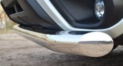16 999 р. Одинарная защита переднего бампера диаметром 76 мм SLITKOFF  Subaru Forester  SJ (2012-2016) дорестайлинг  с доставкой в г. Пермь. Увеличить фотографию 4