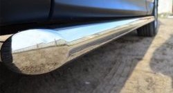 69 999 р. Защита порогов из круглой трубы диаметром 63 мм Russtal Subaru Forester SJ дорестайлинг (2012-2016) (Защита порогов с со скосами на торцах (вариант 1))  с доставкой в г. Пермь. Увеличить фотографию 3