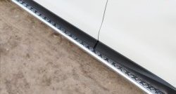 24 649 р. Широкая защита порогов SLITKOFF  Subaru Forester  SJ (2012-2016) дорестайлинг  с доставкой в г. Пермь. Увеличить фотографию 2