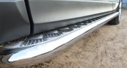 24 649 р. Широкая защита порогов SLITKOFF  Subaru Forester  SJ (2012-2016) дорестайлинг  с доставкой в г. Пермь. Увеличить фотографию 4
