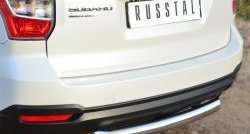 15 999 р. Одинарная защита заднего бампера из трубы диаметром 76 мм SLITKOFF Subaru Forester SJ дорестайлинг (2012-2016)  с доставкой в г. Пермь. Увеличить фотографию 2
