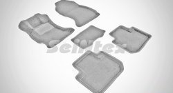 Износостойкие коврики в салон SeiNtex Premium 3D 4 шт. (ворсовые, серые) Subaru Forester  SJ (2012-2019) дорестайлинг, рестайлинг