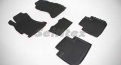 Износостойкие коврики в салон с высоким бортом SeiNtex Premium 4 шт. (резина) Subaru Forester  SJ (2012-2019) дорестайлинг, рестайлинг