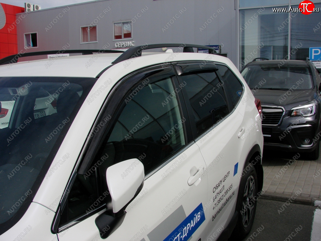 3 399 р. Дефлектора окон SIM Subaru Forester SK/S14 дорестайлинг (2018-2021)  с доставкой в г. Пермь